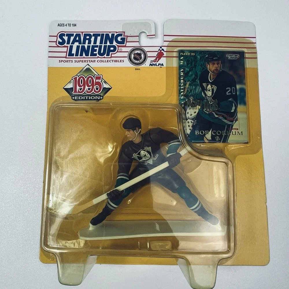 Starting Lineup 1995 NHL Hockey Bob Corkum Anaheim Mighty Ducks Action Figure